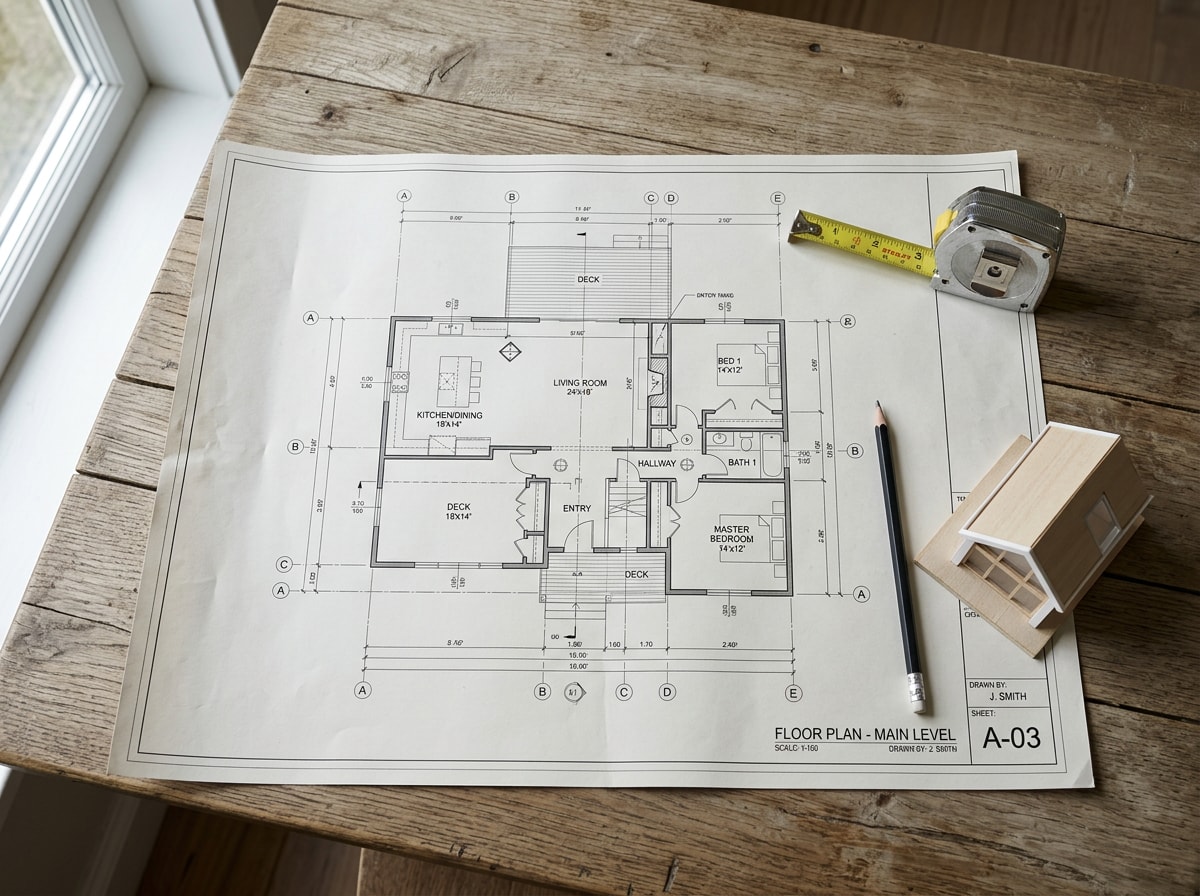 Timeline graphic showing the custom home building process from discovery to pre-construction