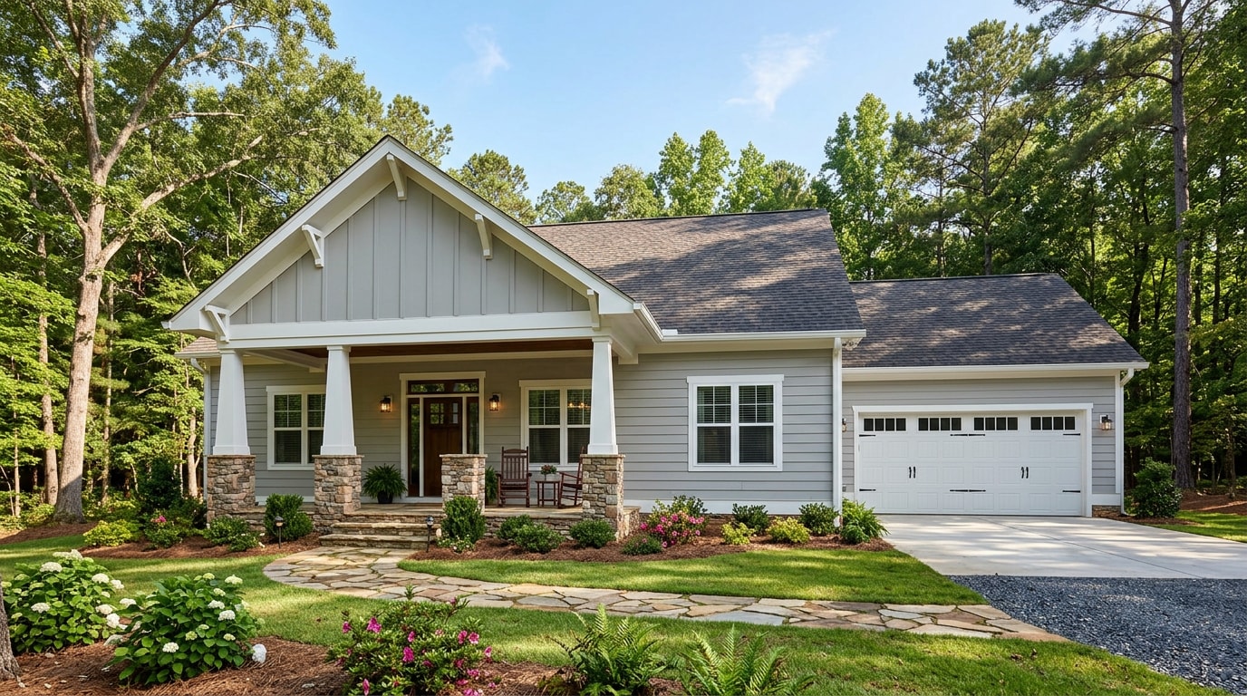Finished new construction home exterior in Graysville, AL Finished new construction home exterior in Graysville, AL