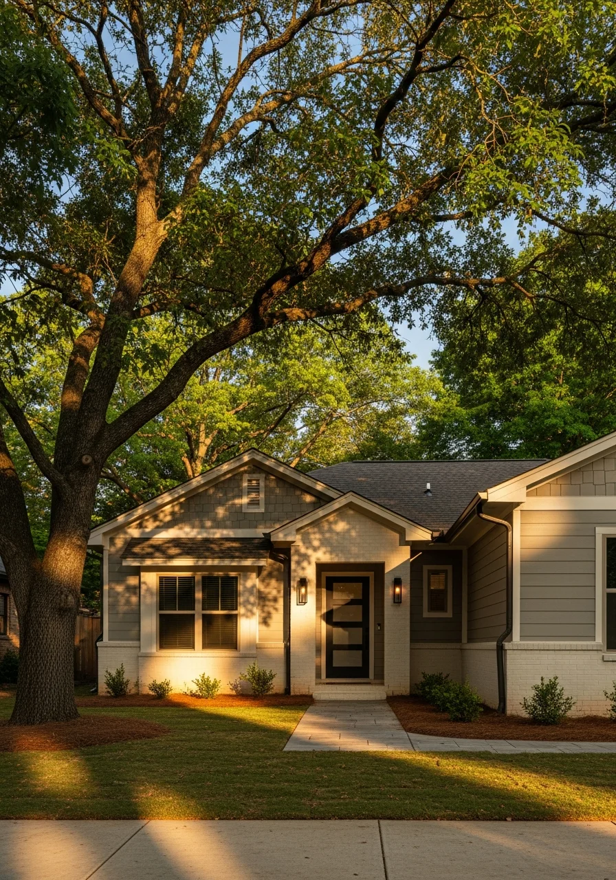 Contemporary Alabaster home exterior showing modern construction and well-maintained landscaping.