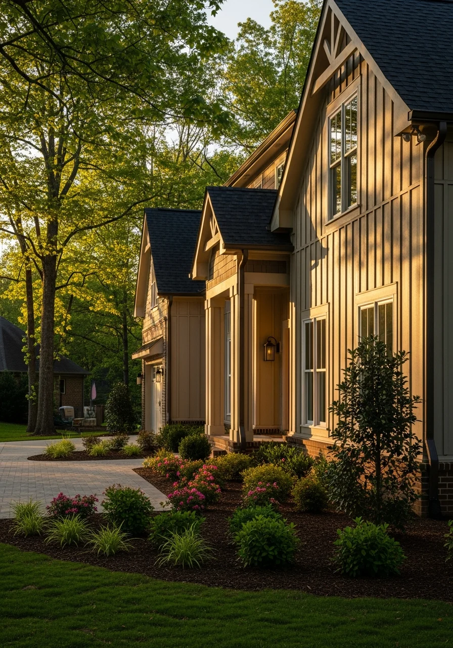 Contemporary Pelham home exterior showing modern construction and quality finishes.